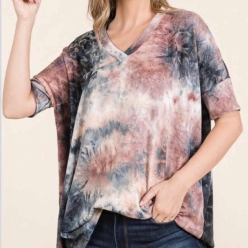 ♥️Tie-dye butter soft pullover tunic!